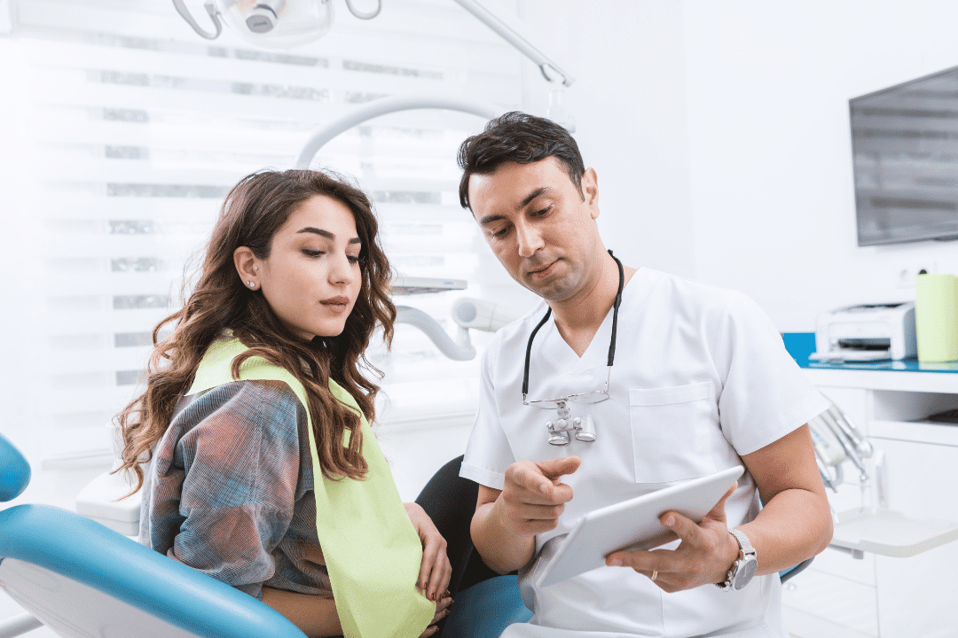 family brushing teeth together graham